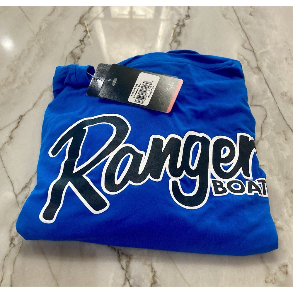 NWT Ranger Boats Blue Ranger Cup Long Sleeve Size 3XL Stretch NEW